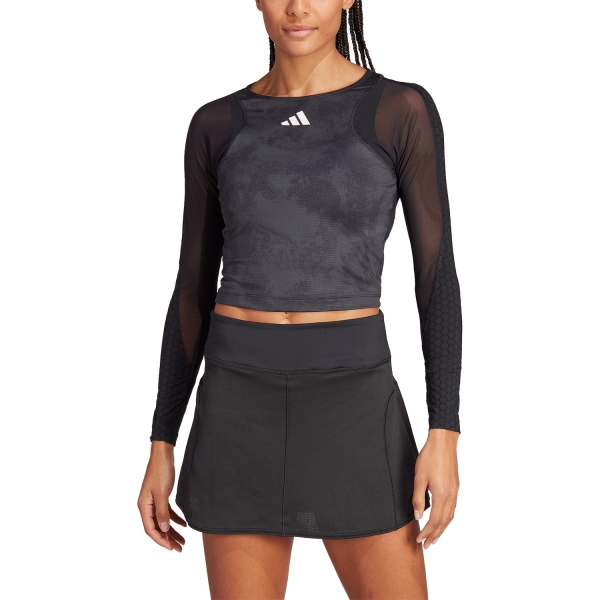 Camisetas y Sudaderas Mujer adidas Paris Camisa  Carbon/Black HZ8731