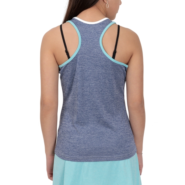 Babolat Play Tank Girl - White/Blue Heather