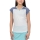 Babolat Play Cap T-Shirt Girl - White/Blue Heather