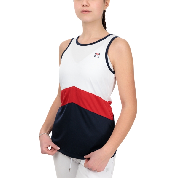 Women`s Tennis Tanks Fila Cleo Tank  White/Navy FBL231129E151