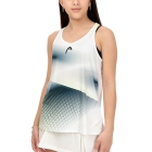 Head Agility Logo Canotta Bambina - White/Print Perf W