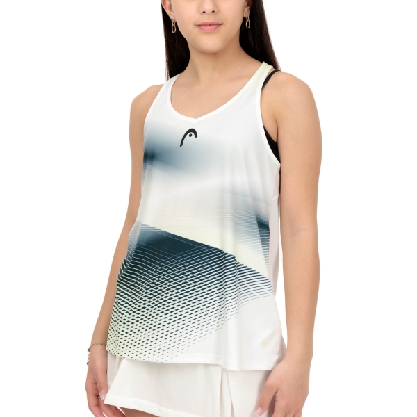 Top e Maglie Girl Head Head Agility Logo Top Nina  White/Print Perf W  White/Print Perf W 816303WHXR