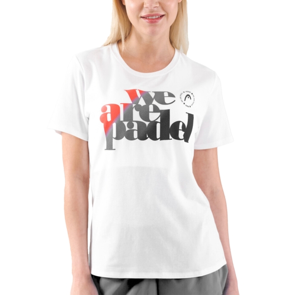 Camisetas y Polos de Tenis Mujer Head Bold Logo Camiseta  White/Black 814593WHBK