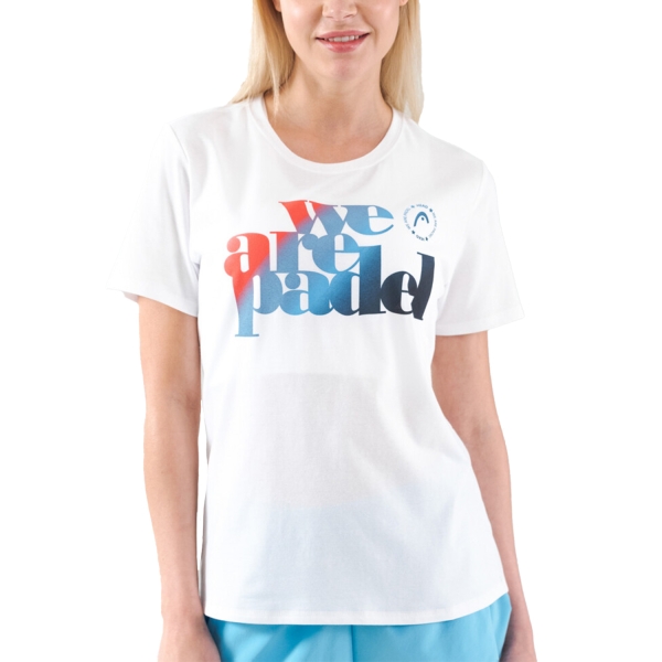 Women`s Tennis T-Shirts and Polos Head Bold Logo TShirt  White/Navy 814593WHNV