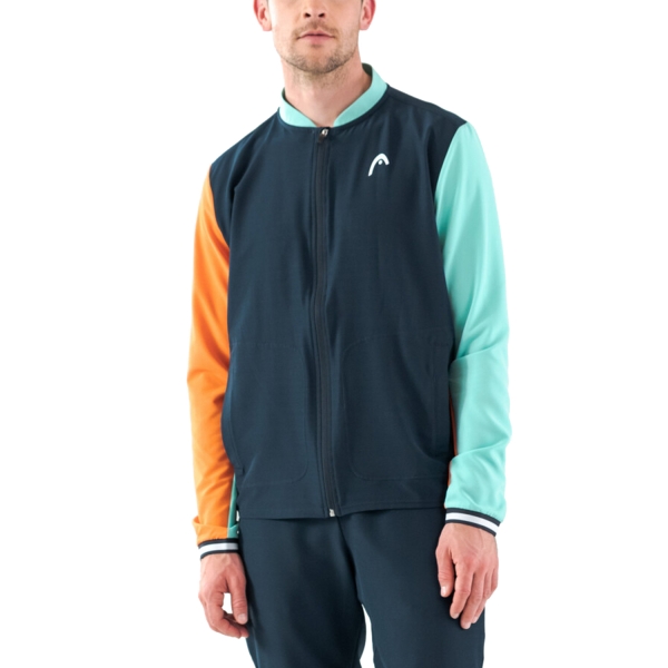 Men's Tennis Jackets Head Breaker Jacket  Flamingo/Navy 811493FANV