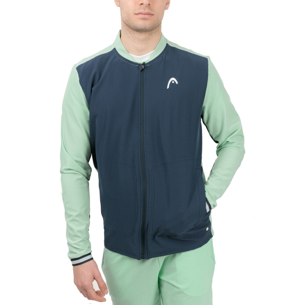 Giacche da Tennis Uomo Head Head Breaker Jacket  Pastel Green/Navy  Pastel Green/Navy 811493PANV