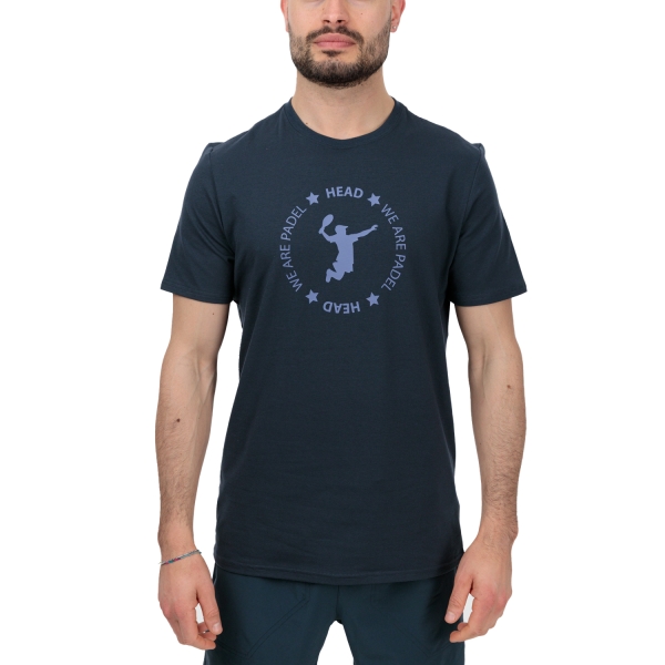 Camisetas de Tenis Hombre Head Graphic Log Camiseta  Navy 811383NV