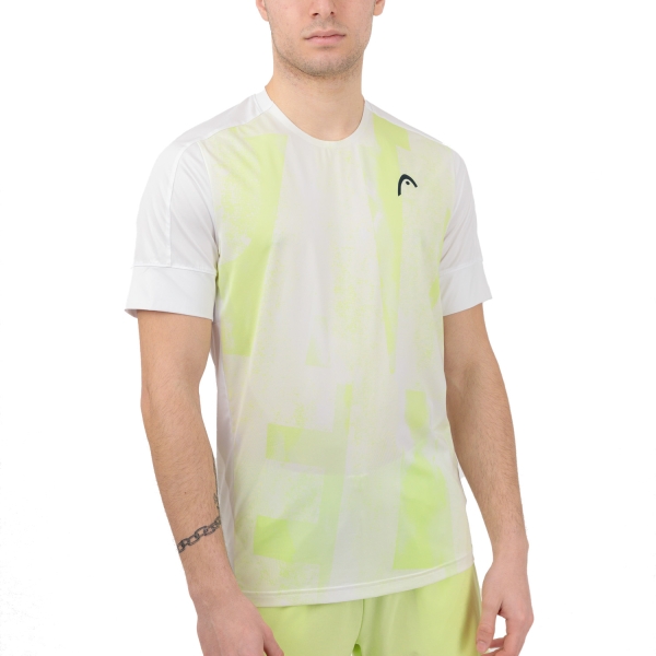 Head Tech Camiseta de Padel Hombre - Padel Print M/Light Green