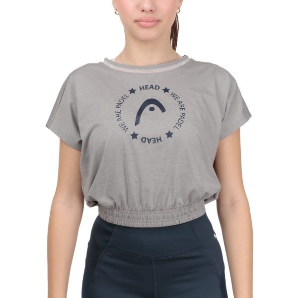 Women`s Tennis T-Shirts and Polos Head Crop TShirt  Grey 814513GR
