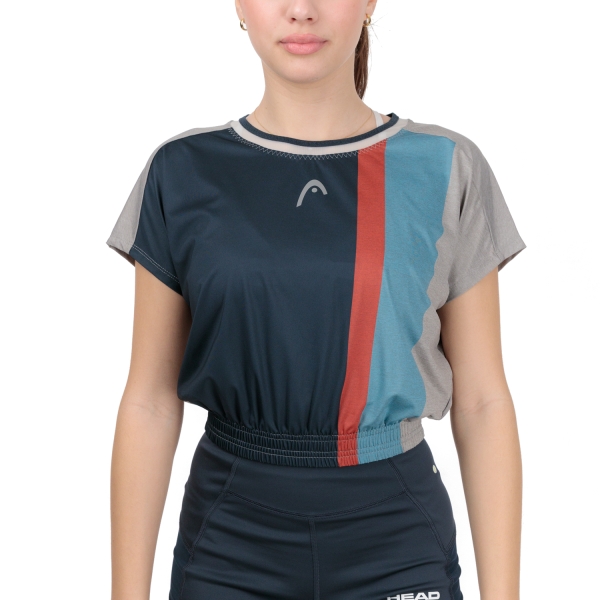 Women`s Tennis T-Shirts and Polos Head Crop TShirt  Navy 814513NV