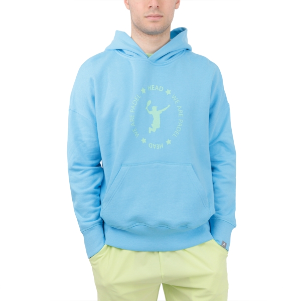 Sudadera hombre, con capucha, blanco, padel