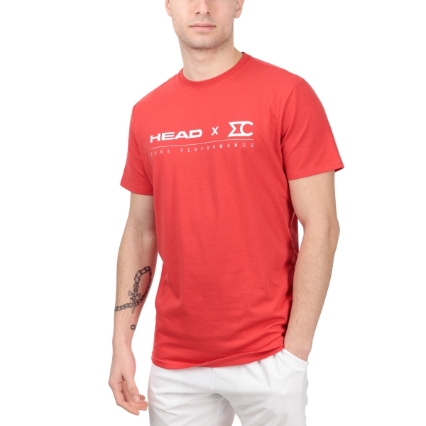 Maglietta Tennis Uomo Head Head MC TShirt  Red  Red 811993RD