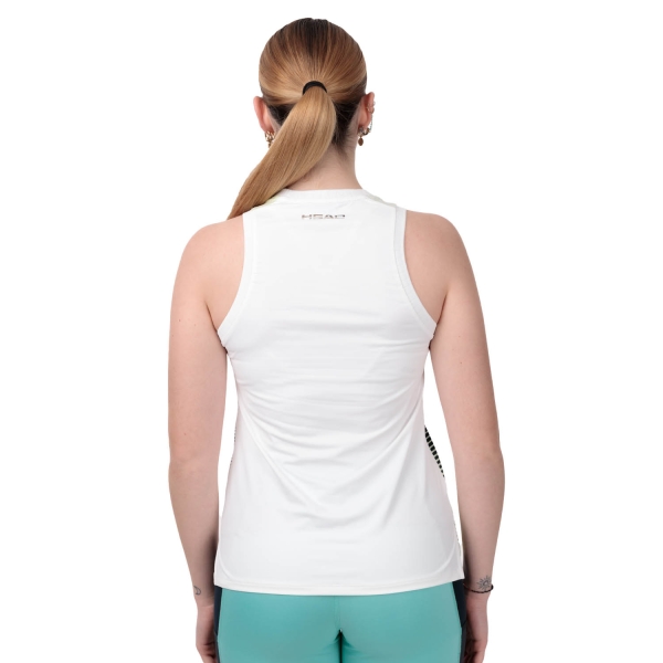 Head Performance Top - White/Print Perf W