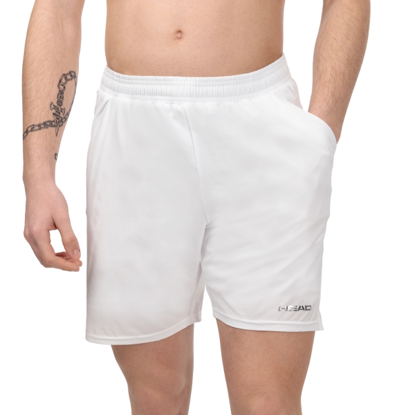 Pantaloncini Tennis Uomo Head Head Performance Logo 7in Pantaloncini  White  White 811423WH