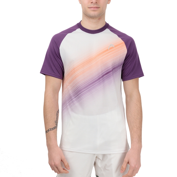 Camisetas de Tenis Hombre Head Performance Logo Camiseta  Lilac/Print Perf M 811413LCXP