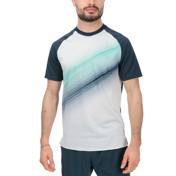 Camisetas de Tenis Hombre Head Performance Logo Camiseta  Navy/Print Perf M 811413NVXP