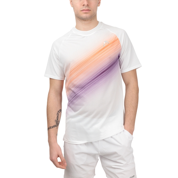 Maglietta Tennis Uomo Head Head Performance Logo Camiseta  Print Perf M/White  Print Perf M/White 811413XPWH