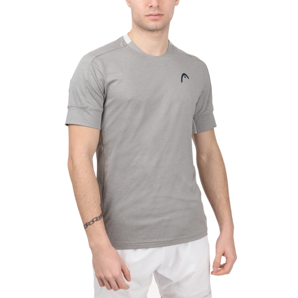 Maglietta Tennis Uomo Head Head Play Tech Logo Camiseta  Grey  Grey 811363GR