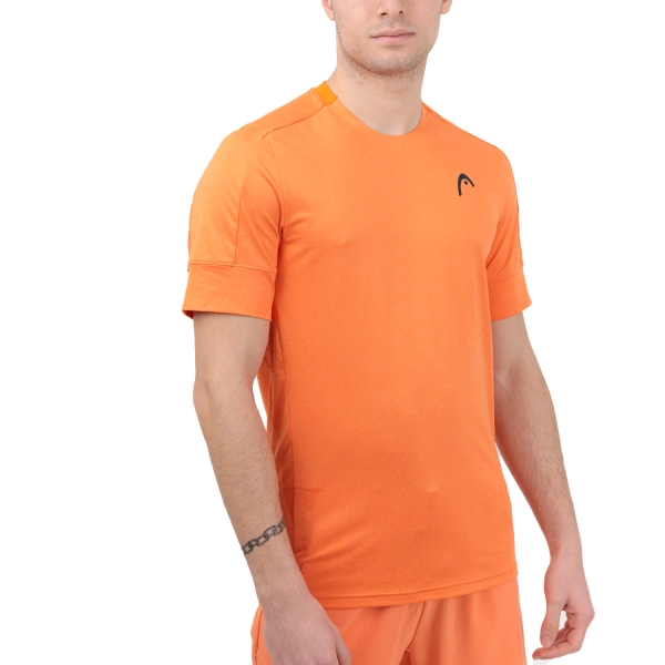 Maglietta Tennis Uomo Head Head Play Tech Logo Camiseta  Orange  Orange 811363OR