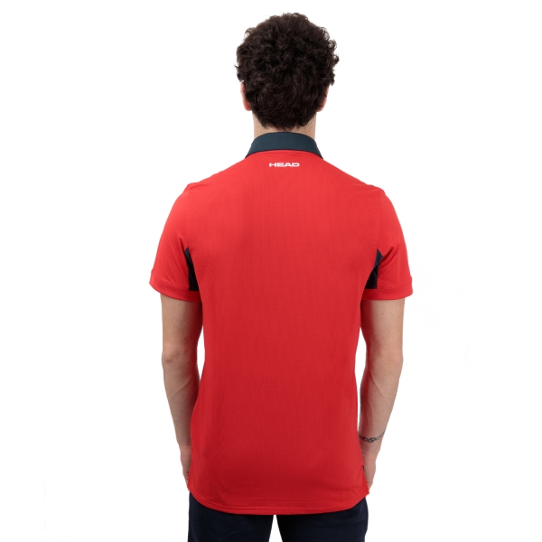 Head Slice Logo Polo - Red