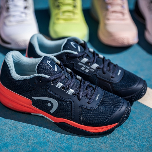 Head Sprint 3.5 Scarpe da Tennis Bambini Blueberry/Fiery Coral