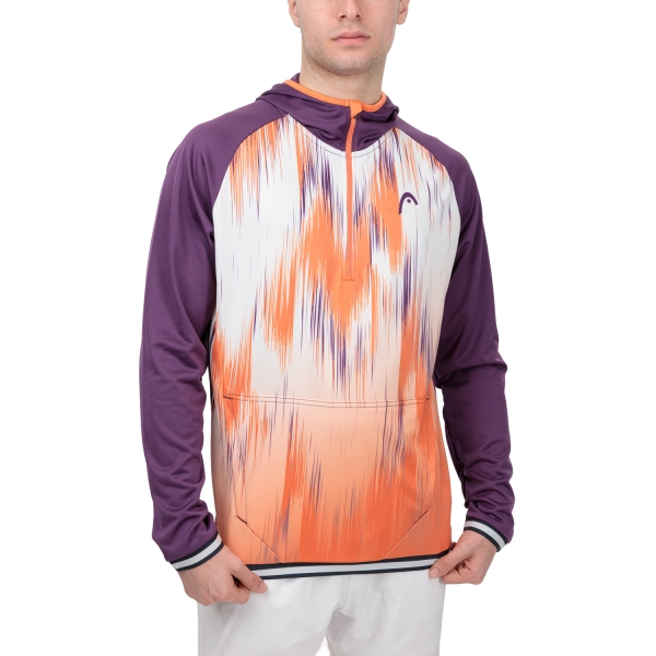 Maglie e Felpe Tennis Uomo Head Head Topspin Logo Sudadera  Flamingo/Print Vision M  Flamingo/Print Vision M 811483FAXV