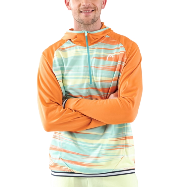 Maglie e Felpe Tennis Uomo Head Head Topspin Logo Sudadera  Pastell Green/Print Vision M  Pastell Green/Print Vision M 811483PAXV