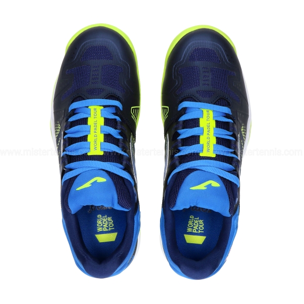 Zapatillas de pádel Joma T.Slam 2303 en azul y amarillo