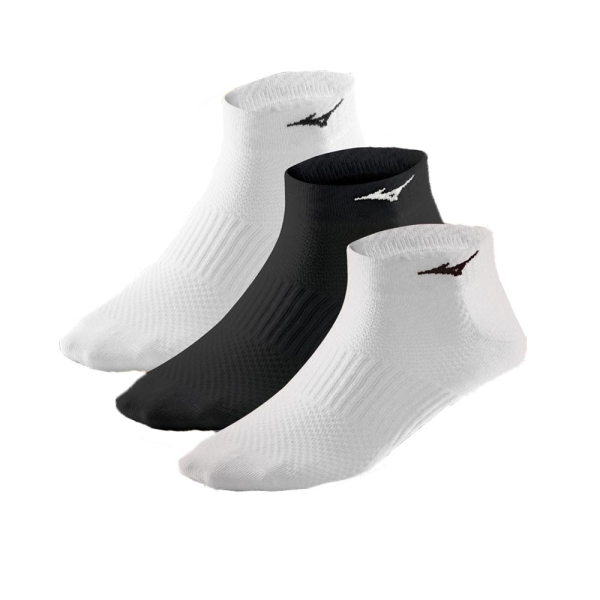 Calcetines de Tenis Mizuno Drylite Training x 3 Calcetines  White/Black 67UU95099