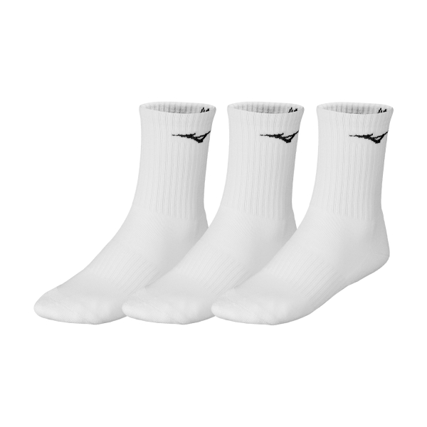 Tennis Socks Mizuno Drylite Socks x 3  White 32GX2505Z01