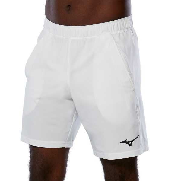 Men's Tennis Shorts Mizuno Flex 8in Shorts  White 62GB260101
