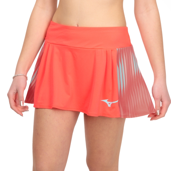 Gonne e Pantaloncini Tennis Mizuno Mizuno Printed Flying Gonna  Fierry Coral  Fierry Coral 62GBA20153