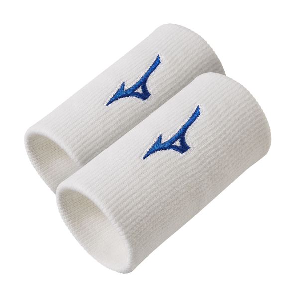 Tennis Wristbands Mizuno Pro Large Wristbands  White/Blue 32GY1S55Z01