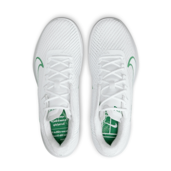 Nike Court Air Zoom Vapor 11 HC - White/Kelly Green