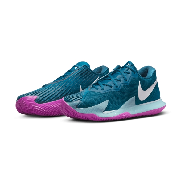 Nike Air Zoom Vapor Cage 4 Rafa Clay - Green Abyss/White/Vivid Purple