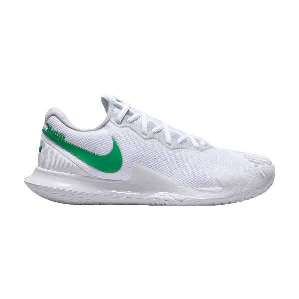 Men`s Tennis Shoes Nike Air Zoom Vapor Cage 4 Rafa HC  White/Kelly Green DD1579103