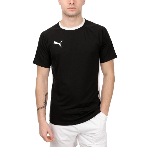 Men's Tennis Shirts Puma TeamLIGA Classic TShirt  Black 93183203