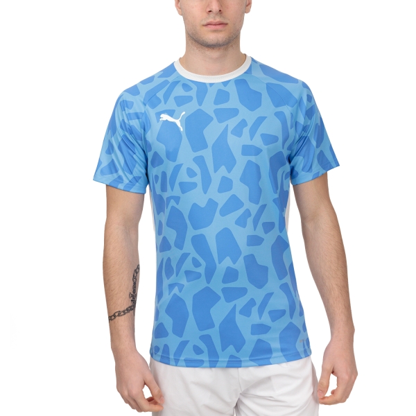Men's Tennis Shirts Puma TeamLIGA Graphic TShirt  Blue 93183302