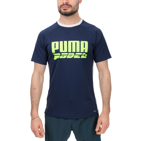 Men's Tennis Shirts Puma TeamLIGA Logo TShirt  Blue 65857806