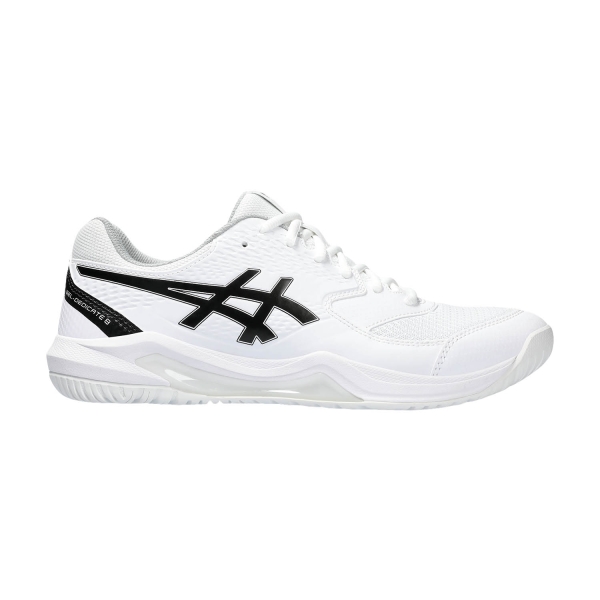 Scarpe Tennis Uomo Asics Gel Dedicate 8  White/Black 1041A408101