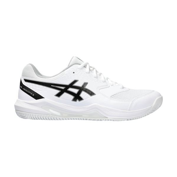 Men`s Tennis Shoes Asics Gel Dedicate 8 Clay  White/Black 1041A448101