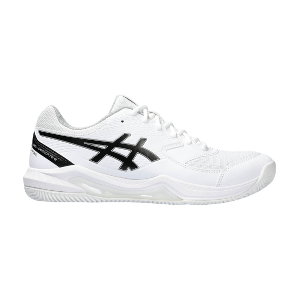 Calzado Tenis Hombre Asics Gel Dedicate 8 Padel  White/Black 1041A414101