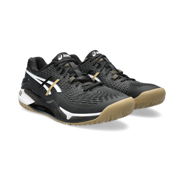 Asics x BOSS Gel Resolution 9 Men's Tennis Shoes - Black/Camel