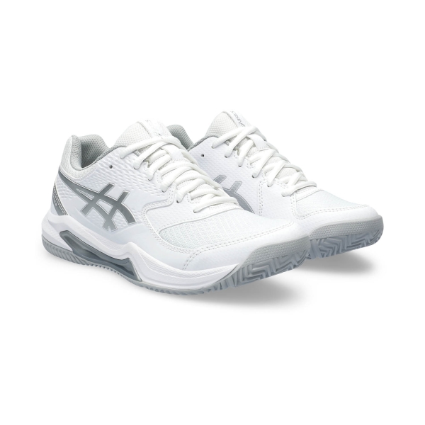 Asics Gel Dedicate 8 Padel - White/Pure Silver