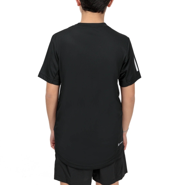 adidas Club 3 Stripes T-Shirt Boy - Black