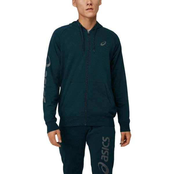 Maglie e Felpe Tennis Uomo Asics Asics Big Logo Hoodie  French Blue/Dark Grey  French Blue/Dark Grey 2031A983404