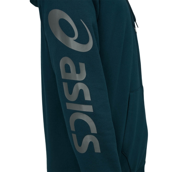 Asics Big Logo Hoodie - French Blue/Dark Grey