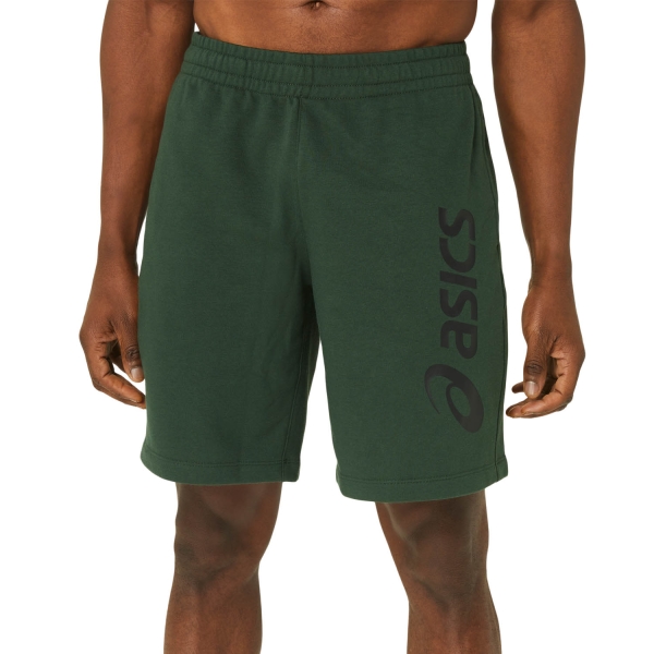 Pantaloncini Tennis Uomo Asics Big Logo 9in Pantaloncini  Rain Forest/Performance Black 2031A976300