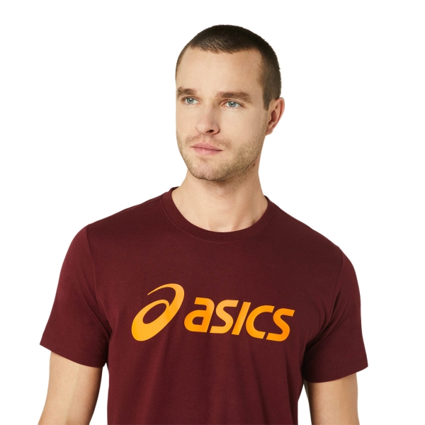 Asics Big Logo Camiseta - Antique Red/Bright Orange