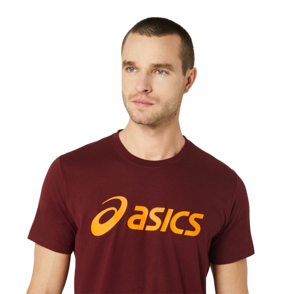 Asics Big Logo T-Shirt - Antique Red/Bright Orange